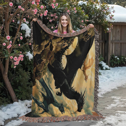 Dragonrider Woven Blanket
