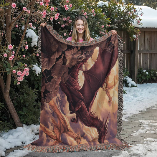 Dragonrider Woven Blanket