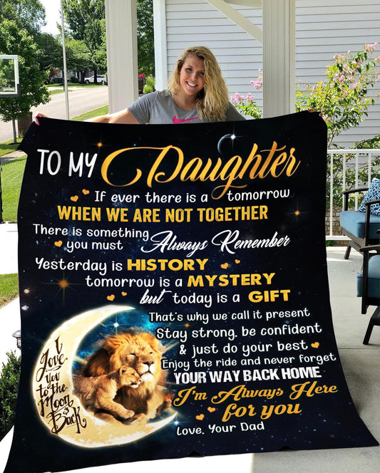 To My Daughter, Love Dad Blanket